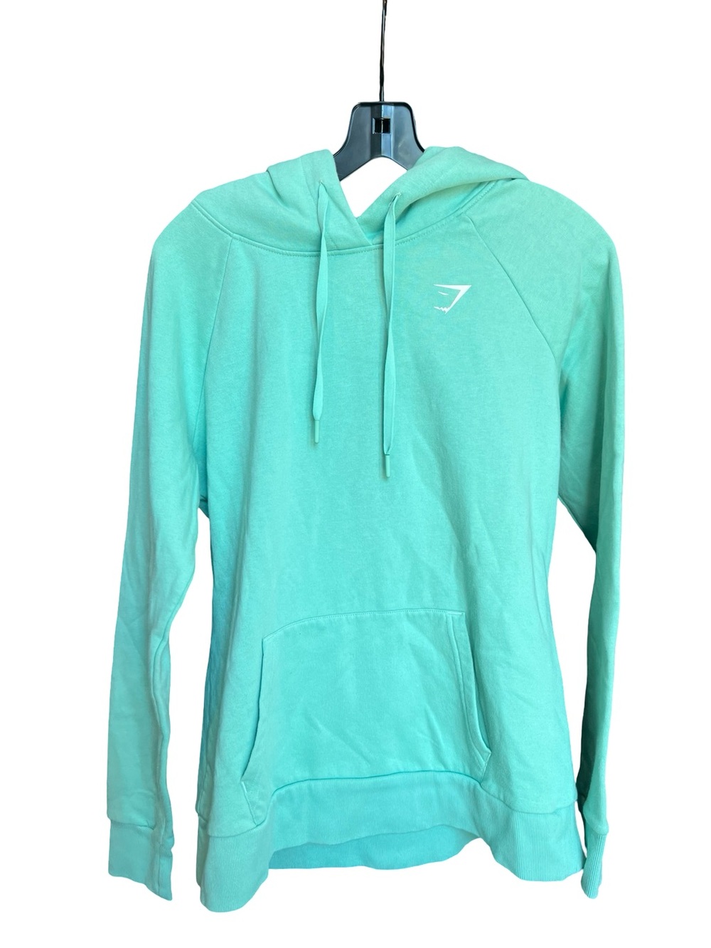 Gymshark green hoodie activewear sweatshirt